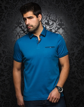 Blue Casual Polo shirt