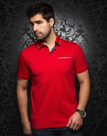 Luxury Red Polo Shirt