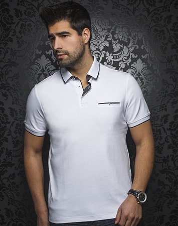 Designer White Polo