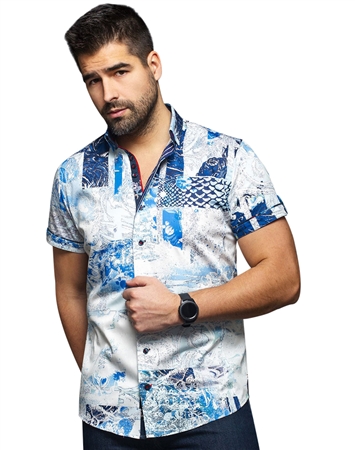 Men fashion shirt  | light blue