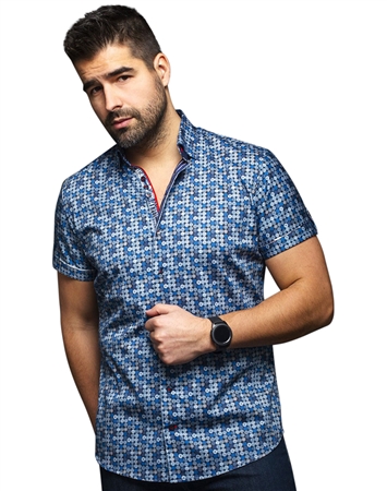 Men fashion shirt  | indigo