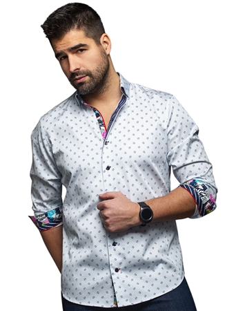 Men fashion shirt  | white