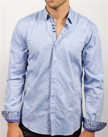 Luxury Blue Dress Shirt