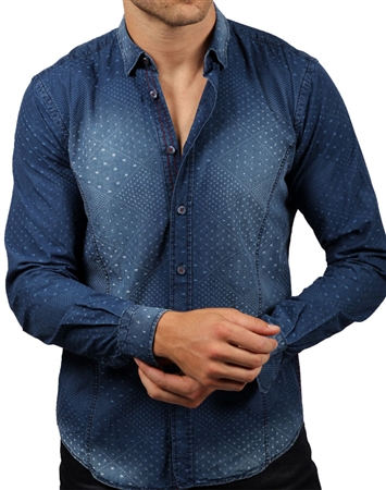 Luxury Denim Sport Shirt