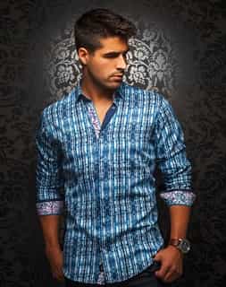 Stylish Blue Dress Shirt