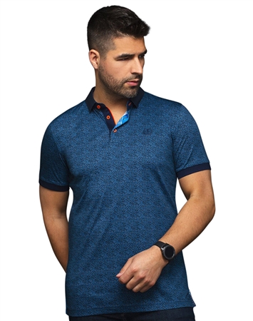 Men fashion polo shirt  | white blue