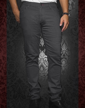 Designer Gray Slim Jeans | Johnny C Med Grey