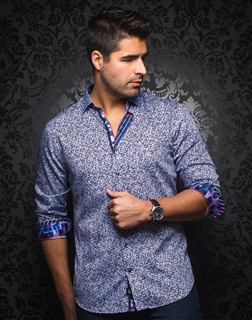 Designer Dress Shirt: Lowell Multi