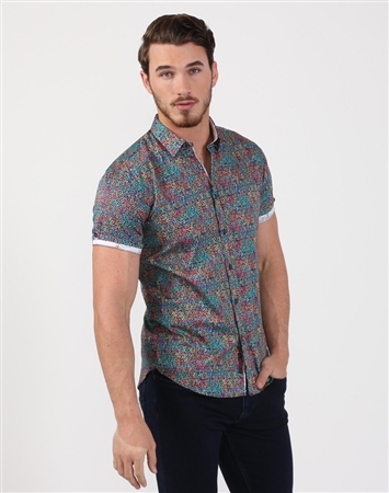 Handsome Men’s Multi Colored Luxury Shirt