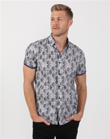 Starry Grey Men’s Summer Shirt