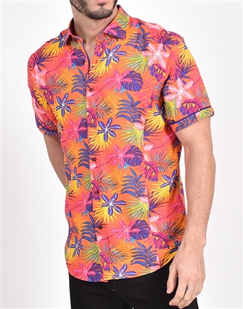 Sunset Hawaiian Print Shirt|Eight-x Luxury Short Sleeve