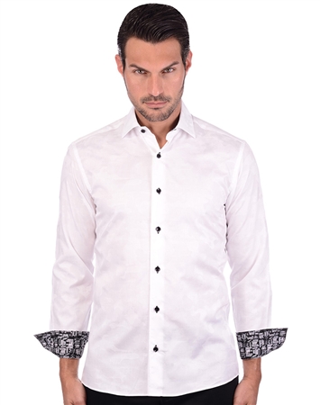 Daring White Men’s Dress Shirt