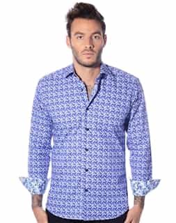 casual blue trendy shirt