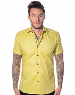 Yellow Fashion Short Sleeve Shirt