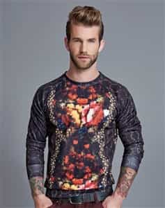 Long Sleeve Snake Skin Shirt Mix Colors