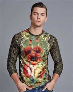 Mondo Long Sleeve Snake Skin Shirt