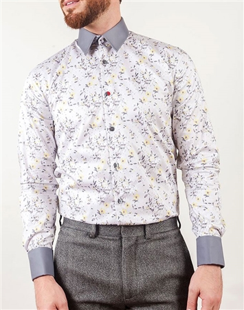 French Shirt- White French Shirt | Interchangeable Collar and Cuffs