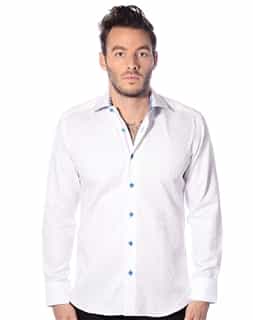 Paisley Shirt: men White Paisley Shirt