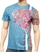 Luxury T-Shirt: Next level Couture Luxury Blue Paisley T- Shirt