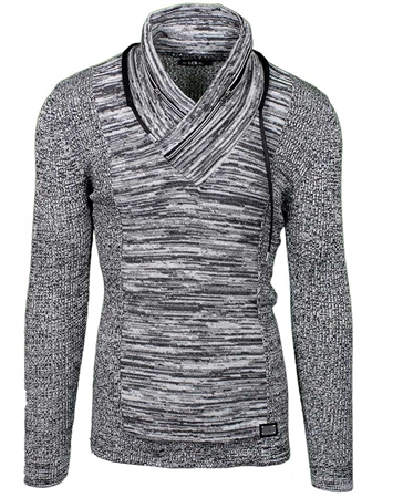 Steel Grey Men's Fashion Knit Sweater
