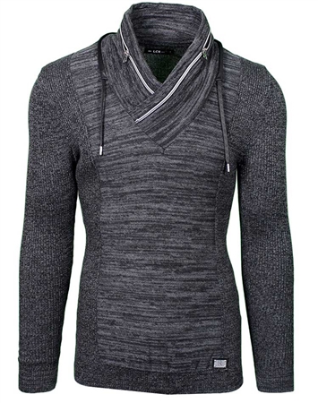 Dark Grey Men's Knit Sweater