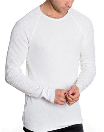 European Fashion Lightweight Knitwear Sweater - White