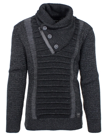 Designer European Sweater In Black