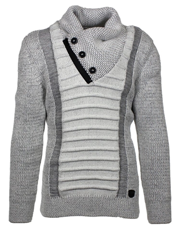 Designer European Sweater In Gray