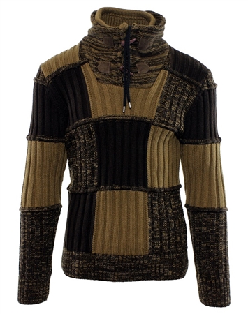 Modern Men's Fashion Sweater Camel