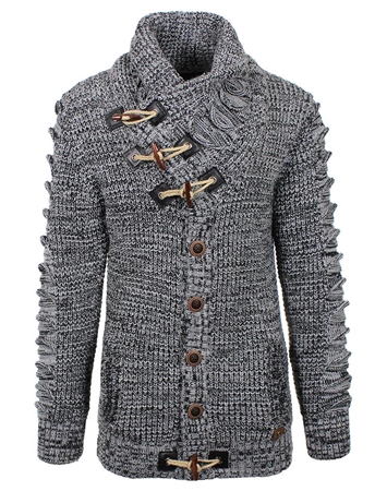 Designer Charcoal Grey Men's Sweater