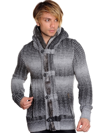 Designer European Sweater In Gray