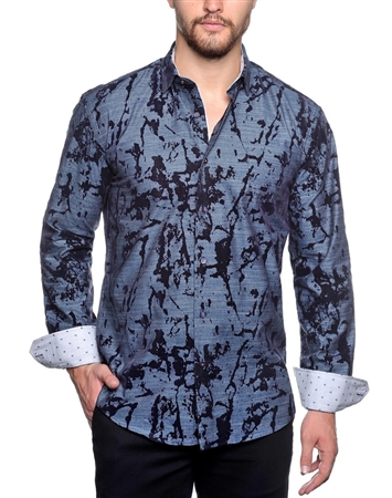 Navy Shirt - Men Casual Shirt