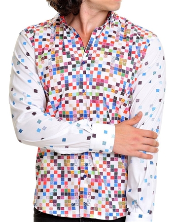 MultiColored Squaes dress shirt