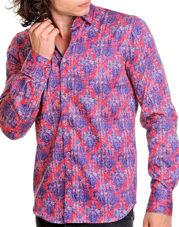 Striking multi color luxury dress shirt