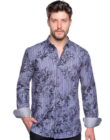 Navy Shirt - Men Casual Shirt