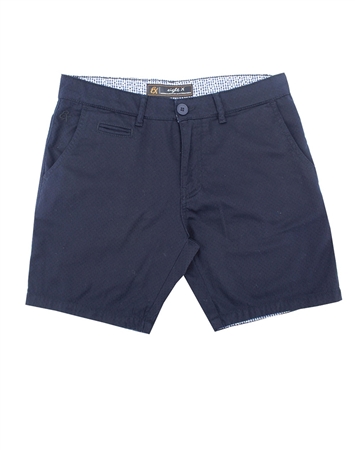 Navy Slim Fit Textured Shorts|Eight-x Luxury Slim Fit Shorts
