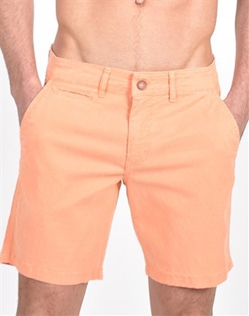 Orange Slim Fit Jaquard Shorts|Eight-x Luxury Slim Fit Shorts