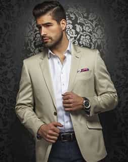 Shop Blazers: Men Beige Sport Coat