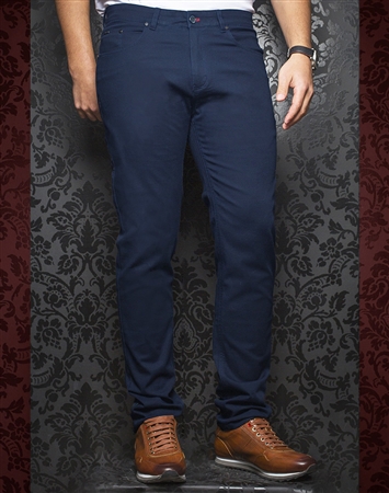 Fashionable Dark Blue Pants - Remington Indigo