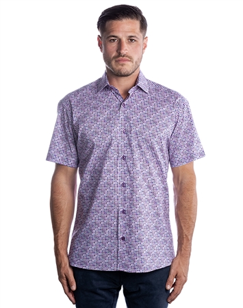 Short Sleeve Luxury Dress Shirt - Roma 06