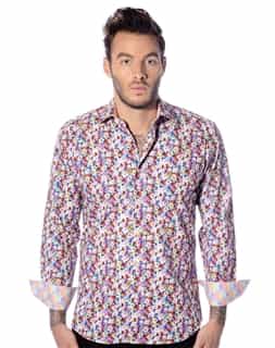 Designer Pink Floral Shirt