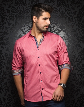 Designer Dress Shirt: Signoré Corail