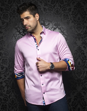 Au Noir Dress Shirt Syracuse Pink