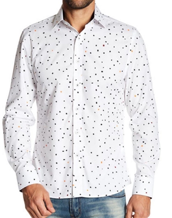 white dot shirt