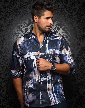 Luxury Dress Shirt - Tampico Black