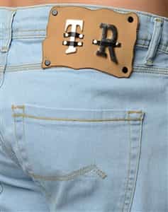 t r premium designer light blue denim jeans