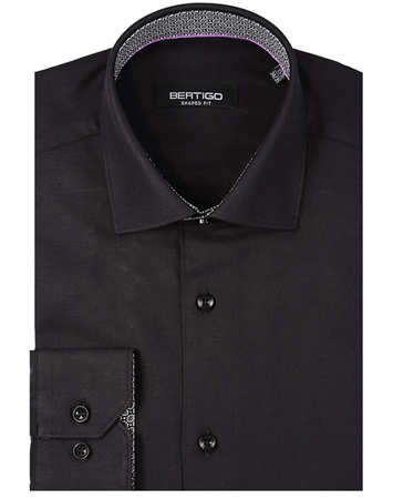 Luxury Black Dress Shirt