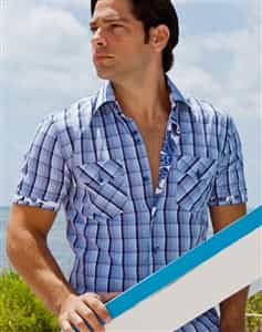 via uomo shirts saluo navy