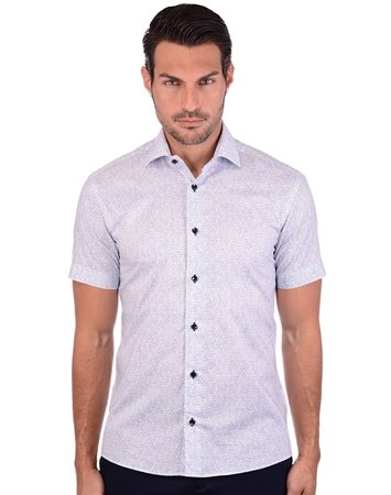 Dashing Cool White Men Cotton Shirt