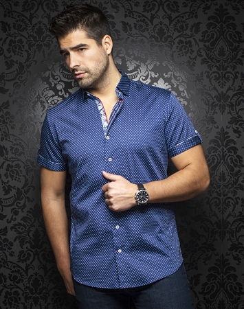 Au Noir Shirt Wexler-ss-navy